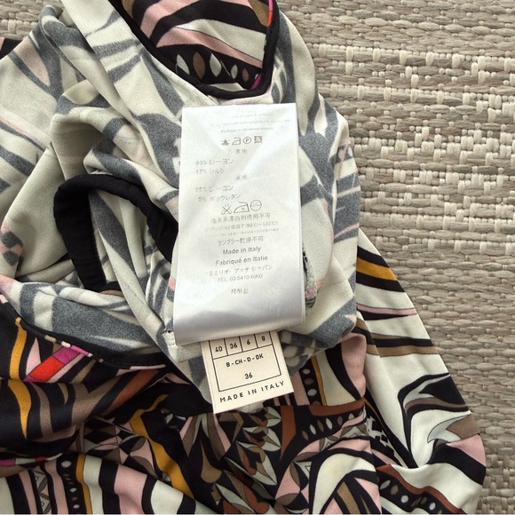 EMILIO PUCCI grasshopper brown dress size 6 / 36 made in Italy - Picture 7 of 10